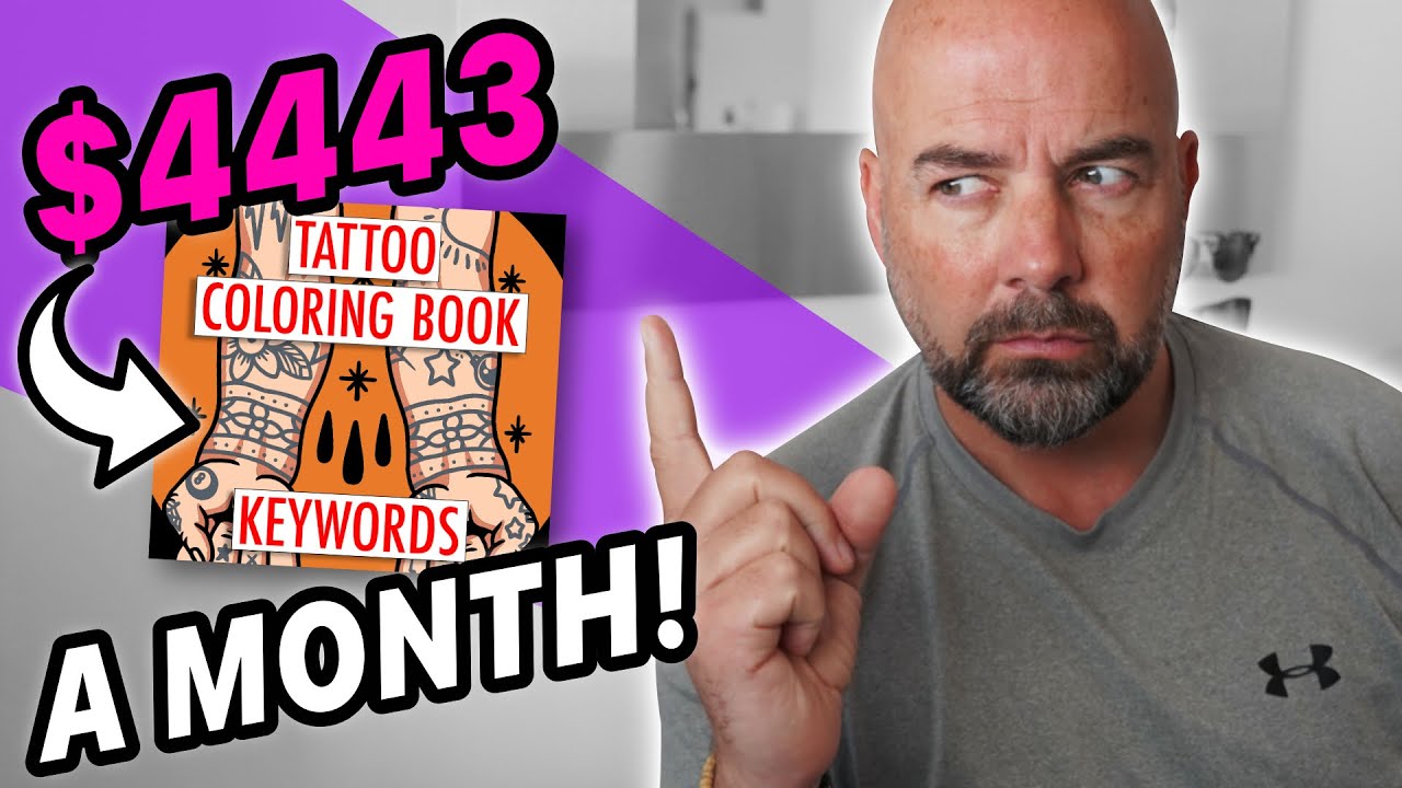 $4443 a Month KDP Coloring Book Niche to Make Money Self Publishing