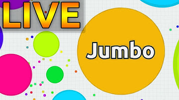 Jumbo Agar.io LiveStream - Trolling People in Agario LIVE with Jumbo Army #1