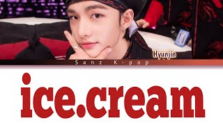 Hyunjin (Stray Kids) "ice.cream" Color Coded  (Han, Rom & Eng)  Lyrics Video
