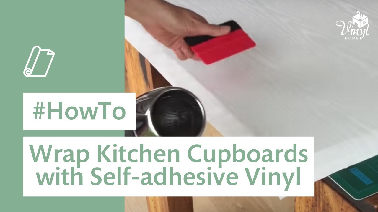 How to wrap kitchen cupboards with self adhesive vinyl 