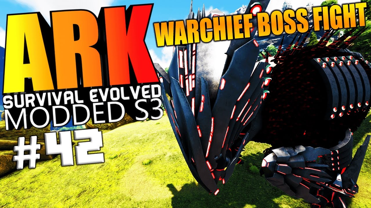 Ark Survival Evolved Annunaki Warchief Boss Fight Warchief Armor Modded 42 Ark Mods Gameplay Youtube