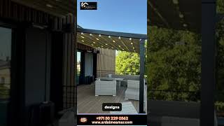 Garden shade structure installation Dubai #dubaimaintenance #dubairenovation #outdoorlivingdubai