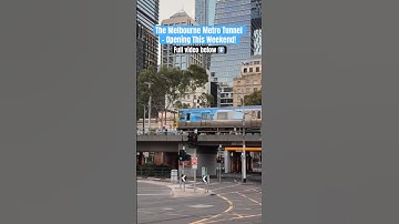 De nieuwe metrotunnel van Melbourne - dit weekend geopend! Volledige video nu beschikbaar! #short...
