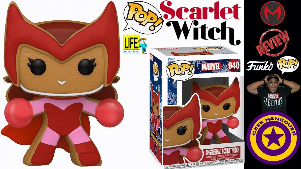 Funko Pop Marvel Gingerbread Scarlet Witch 940 HQ Personagem - Sou Fun -  Colecionáveis, Linha Geek e Presentes Criativos