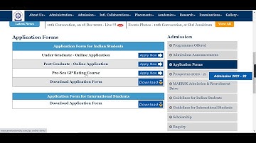 AMET University 2021 Application -How to Fill AMET University 2021 Application Form Online