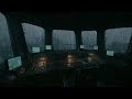 Abandoned Sci-Fi Control Room | Rain &amp; Thunderstorm Ambience in a Post-Apocalyptic