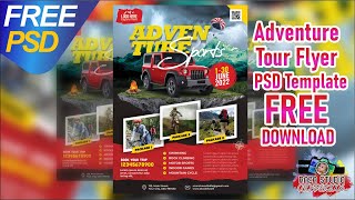 Adventure Tour Flyer PSD Template Free Download