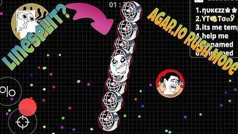 First Linespit and Trickspit On Agar.io Mobile? || Agar.io Pro Team And Solo Gameplays||