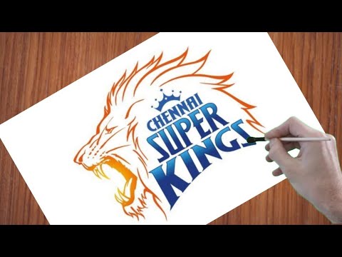 Chennai Super Kings | How to draw csk logo easy | How to draw csk logo ...
