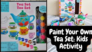 DIY Pottery Painting: Create Your Own Enchanting Tea Set