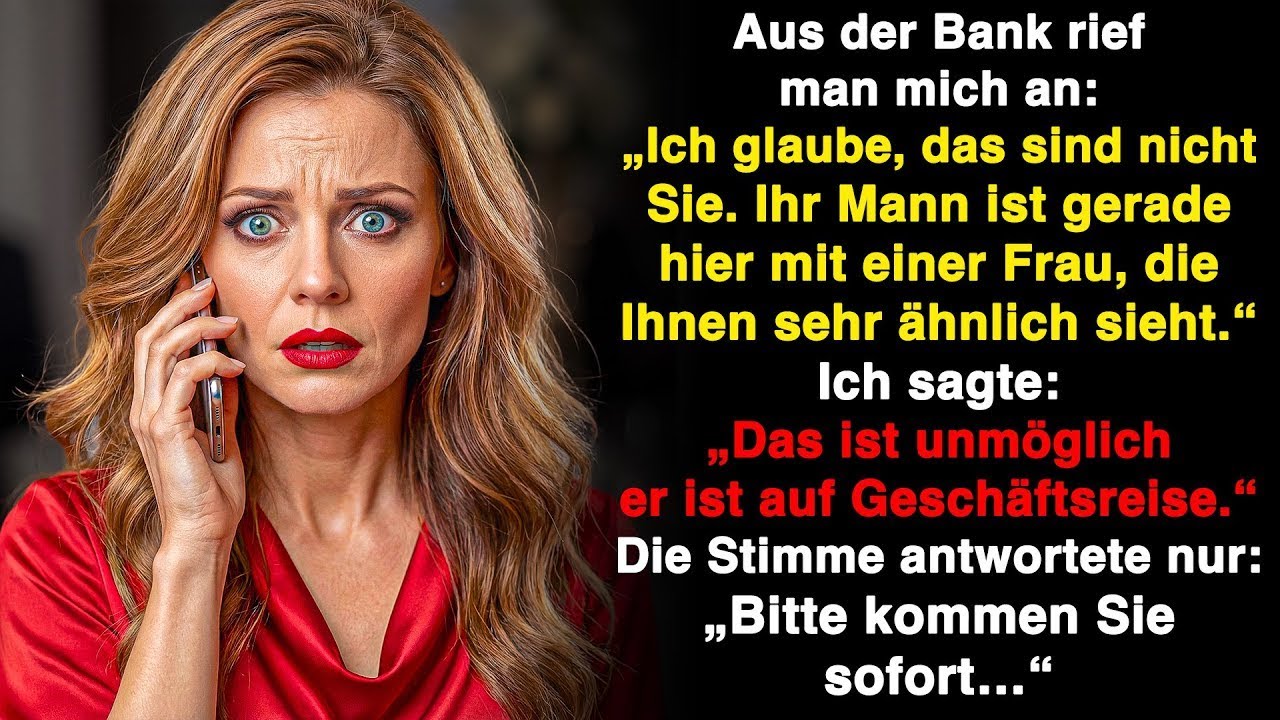 Die Bank rief an: Mein Mann sei hier – mit einer Frau wie ich. „Er ist auf Geschäftsreise…“