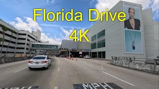 4K | Naples, Florida to Miami International Airport | Alligator Alley