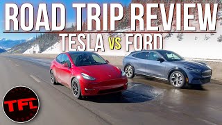 Charging Fail and Great Surprise When We Compare the Model Y and Mach-E on the World's Toughest EV Test!