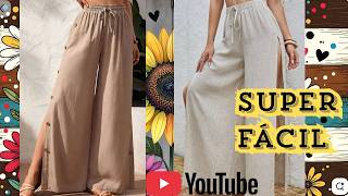 Pantalón con laterales abiertos es bien fácil te comparto el tutorial completo