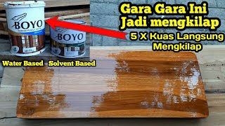 Cara finishing Kayu Pakai politur cap Boyo !! Cara Politur Cepat Dan Mudah !! Rian Mebel Resimi