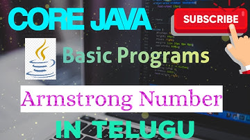 11 | Armstrong Number | Core Java | Basic Programs | Telugu