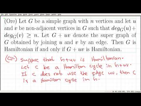 Video_30: Ore's Theorem