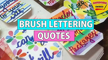 How To: Calligraphy & Hand Lettering for Beginners! Tutorial + Tips! | Awesome Art And Crafts