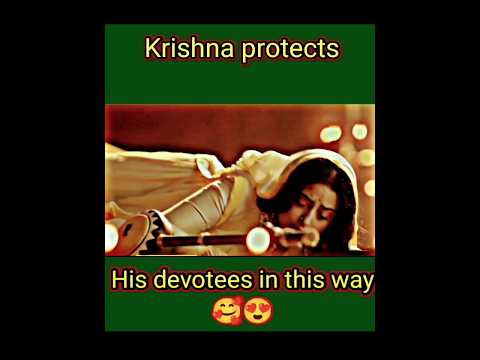 Krishna protects his