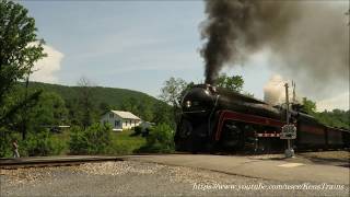 N&W 611 with the Powhatan Arrow excursion, May 27, 2017