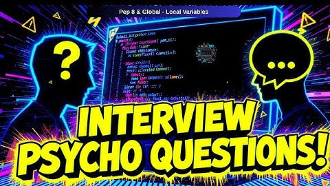 PEP 8, Local vs Global Variables - 4 , Python Interview Concepts #pythoninterviewquestions #freshers