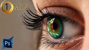 1-Minute Photoshop - How to Create Multi-Color Eyes! adobe photoshop