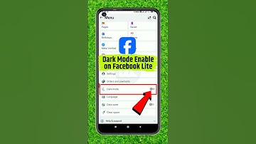 How to on dark mode on facebook lite | facebook #shorts