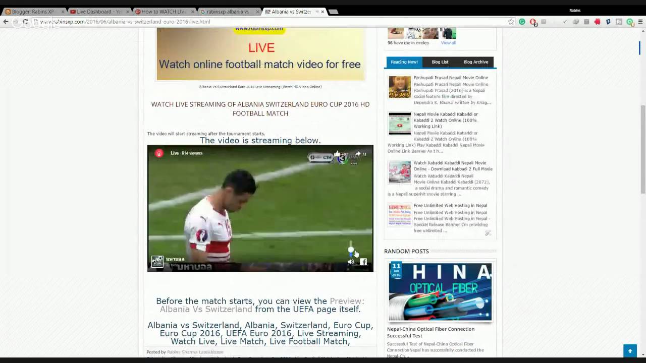 How To Watch Live Streaming Of Albania Switzerland Euro Cup 2016 Hd How To Watch Live Streaming Of Albania Switzerland Euro Cup 2016 Hd Football Match 100 Working L