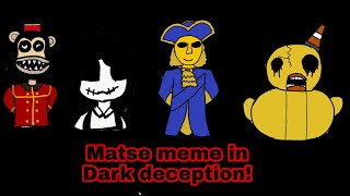 Celebrity Matse meme in dark deception Wealth