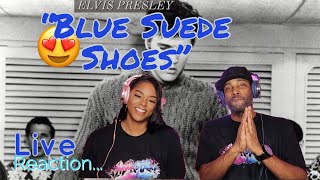 Elvis Presley "Blue Suede Shoes" {Livestream} Reaction | Asia and BJ