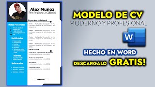 ¡Cómo hacer un CV Profesional en Word | Obtén Plantilla Gratuita!