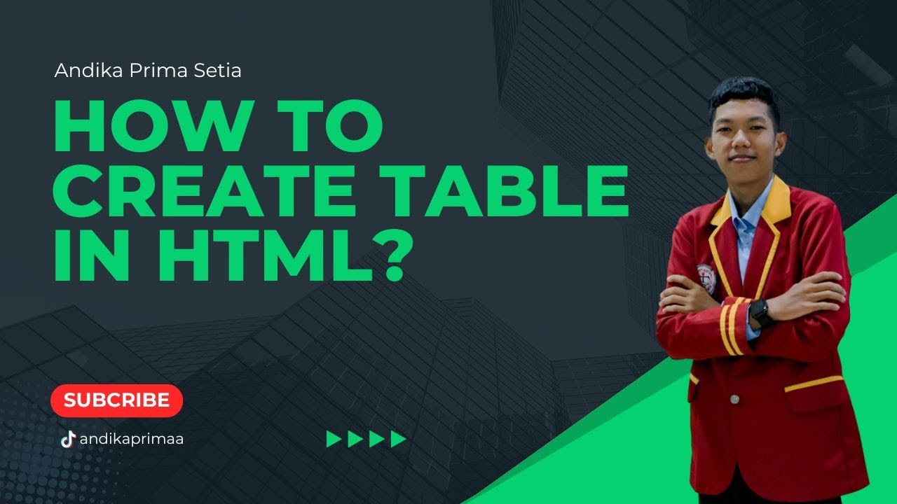 How To Create Table in HTML and using Sublime Text Application - YouTube