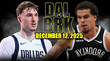 Dallas Mavericks vs Brooklyn Nets Full Game Highlights – December 12, 2025 | NBA Season