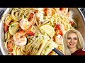 Easy lemon garlic shrimp pasta in 20 minutes