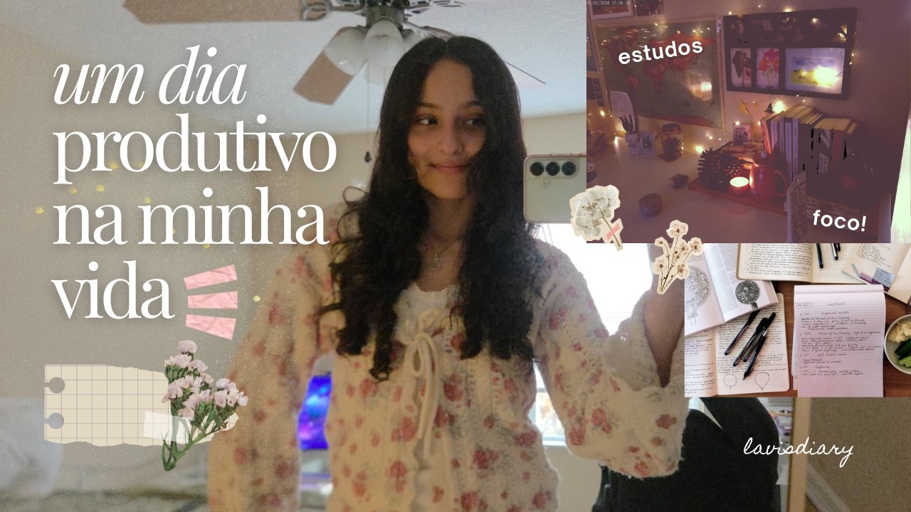 Passe um dia produtivo comigo! ✨💖