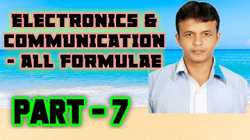 ECE FORMULAE - PART 7 (301 TO 350) | TRB POLYTECHNIC | GATE | IES | JE | JTO EXAMS