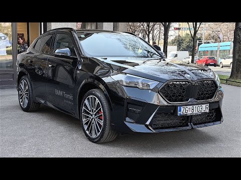 NEW BMW X2 (U10, 2024) - exterior & trunk review (Frozen Portimao Blue and Black Sapphire Metallic)