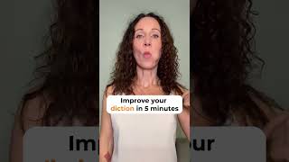 Improve your diction in 5 minutes #articulation #diction #voice #vocalcoach #vocal