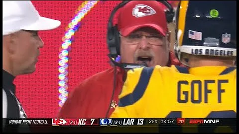 Andy Reid YELLS At Jared Goff To "GO AWAY"