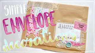 Simple Envelope decorations | SnailMail Ideas | WithLoveTjascha