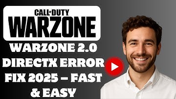Fix Warzone 2.0 Unrecoverable DirectX Error – 2025 Fast and Easy Guide