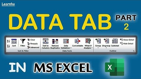 Data tab in MS Excel || Data tab complete option use in Hindi.