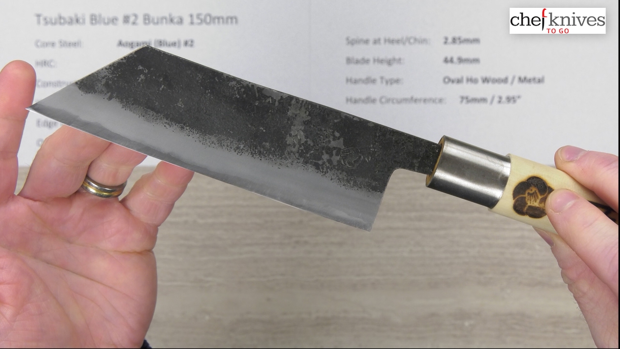 TSUBAKI Blue #2 Bunka 150mm|Hakata Bocho Carbon