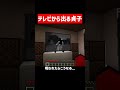 テレビから出てくる容赦ない幽霊... #マイクラ #マインクラフト