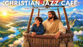 Peaceful Christian Cafe Jazz for Focus & Study ☕ Psalms & Morning Prayer with Jesus