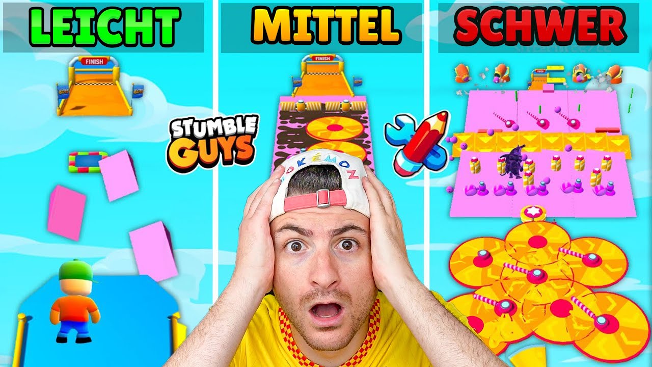 ich SPIELE gegen Stumble Guys PRO auf UNMÖGLICHE MAPS