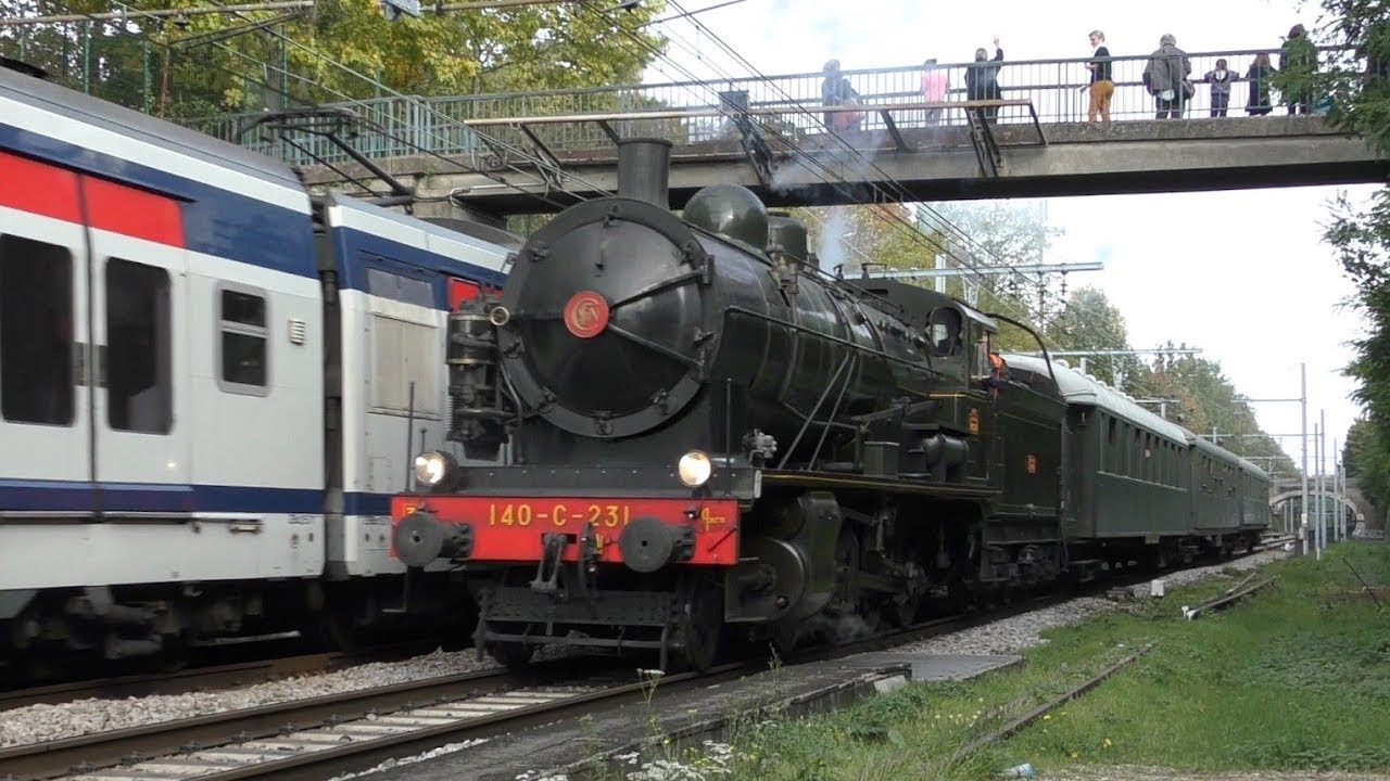 La 140 C 231 de l'AJECTA sur le RER A
