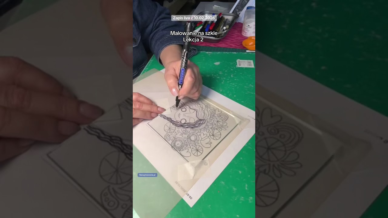 Malowanie na szkle. Lekcja 2: Jak przenieść wzór z kalki na szkło? 