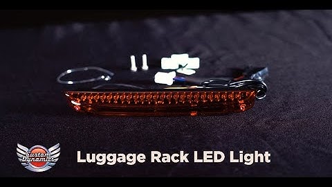 How to Install Dual Intensity Luggage Rack LED Light Bar for Harley Davidson