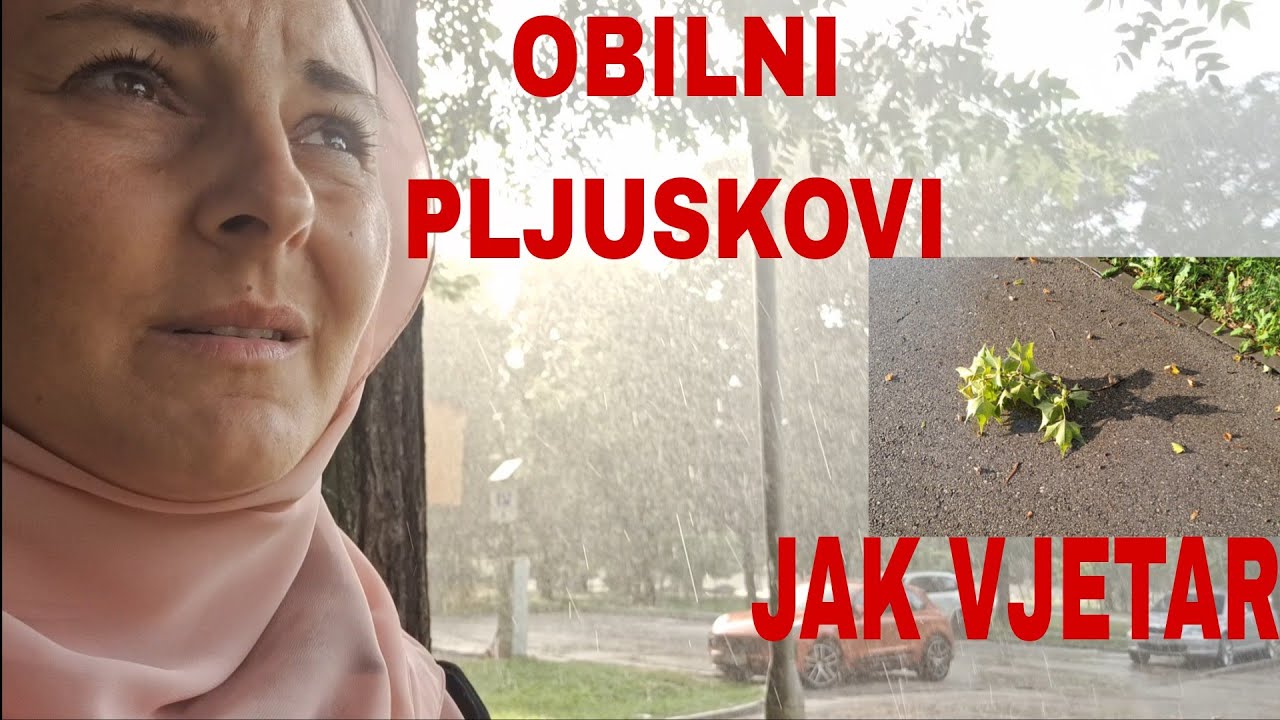 JAK VJETAR🌪Iznenadni OBILNI PLJUSKOVI🌦u ZENICI,u MINUTI se sve promjenilo🫣u gradu nigdje nikog😅